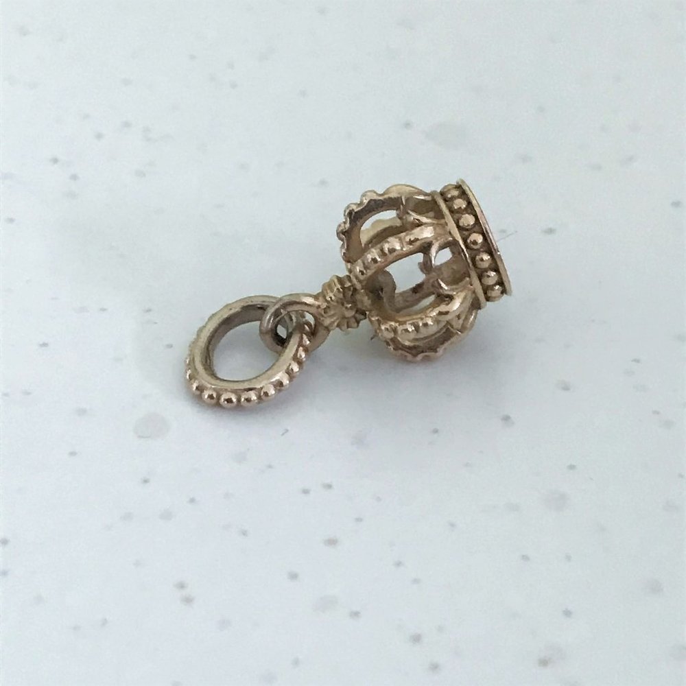 Pandora gold crown charm (authentic)